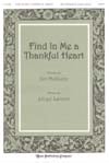 Find in Me a Thankful Heart SATB choral sheet music cover